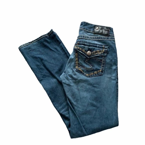 Silver Suki Mid Slim Bootcut Jeans Size 27 - Picture 2 of 8